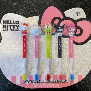 SANRIO Hello Kitty and Friends Toothbrush Collection Set of 5